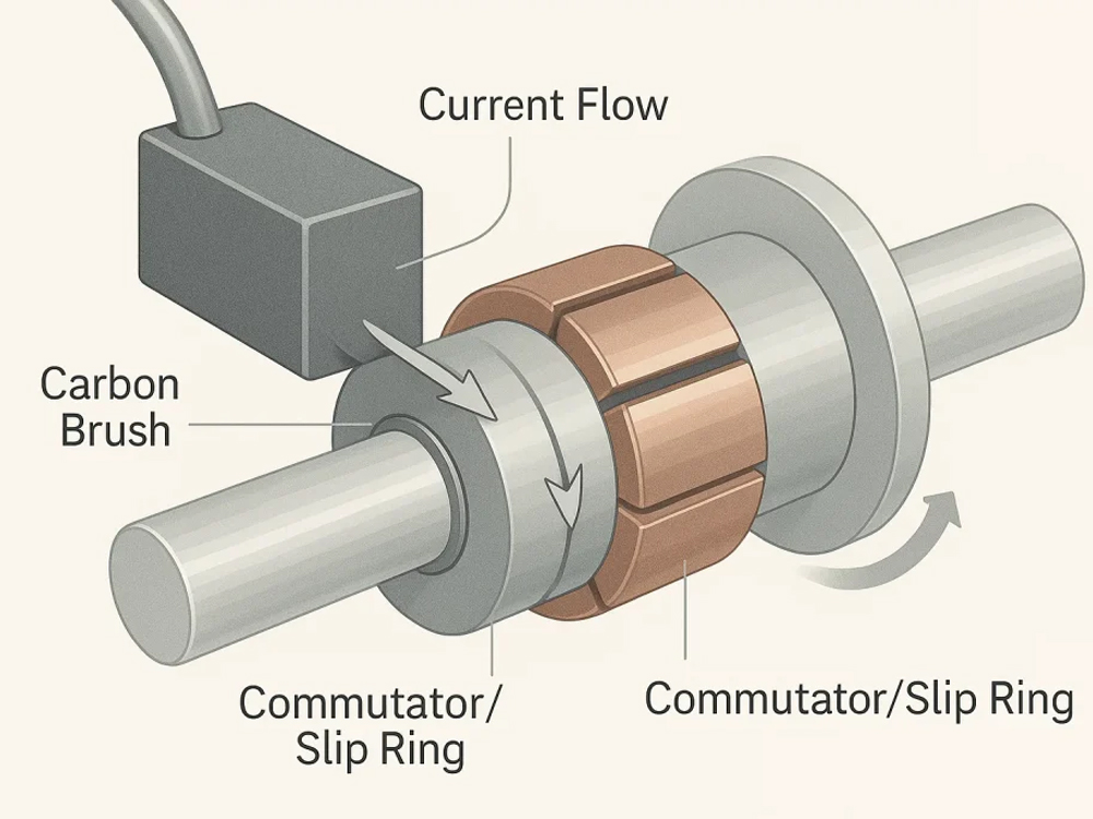 Carbon Brush Slipring Motor